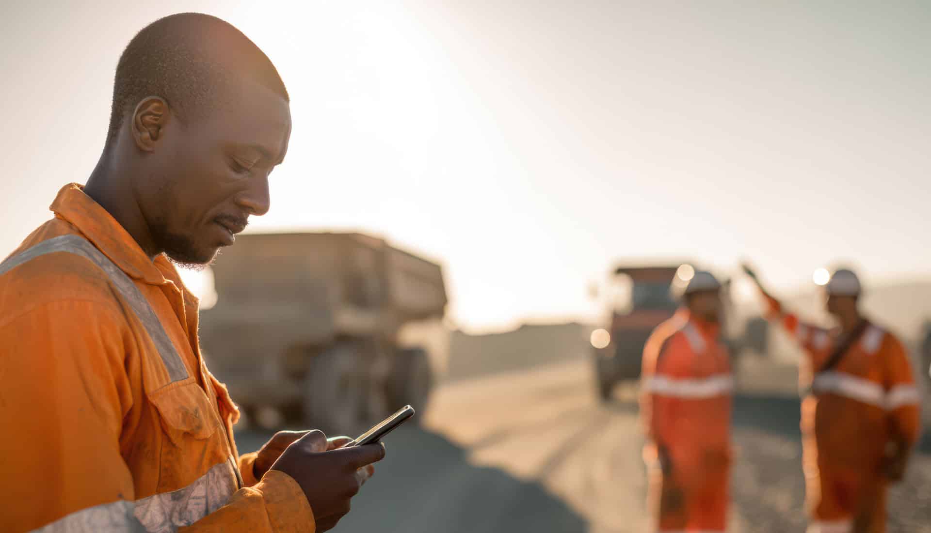 smartphone financing on digital inclusion and financial empowerment - Young South African using smartphone for mobile payments in a local market